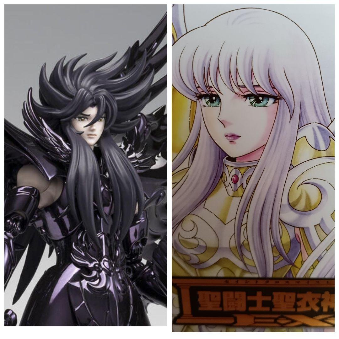 Saint Seiya Myth Cloth EX Hades de la Oscuridad OCE y Set de la Diosa Atenea Saga Divina