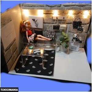 Nendoroid SALE Grayish 2Way Men's Dollhouse Miniature Background Board