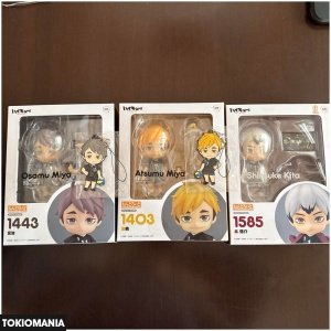 Nendoroid Haikyuu Kita Shinsuke 1585, Miya Atsumu 1403, Miya Osamu 1443